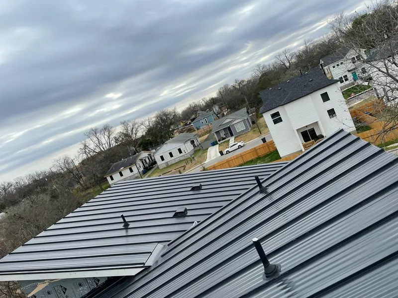 Standing seam metal roof panels with vents for Skylight Repair in Saugus